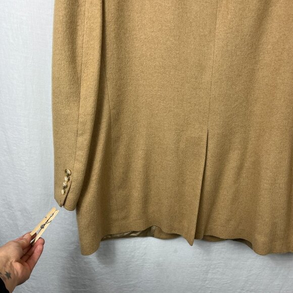 Vintage Gordon Thomas 100% Camel Blazer Mens 48L Oversized Layering Unisex - Picture 14 of 15